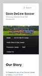 Mobile Screenshot of davedecewsoccer.com