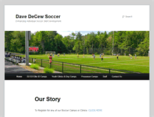 Tablet Screenshot of davedecewsoccer.com